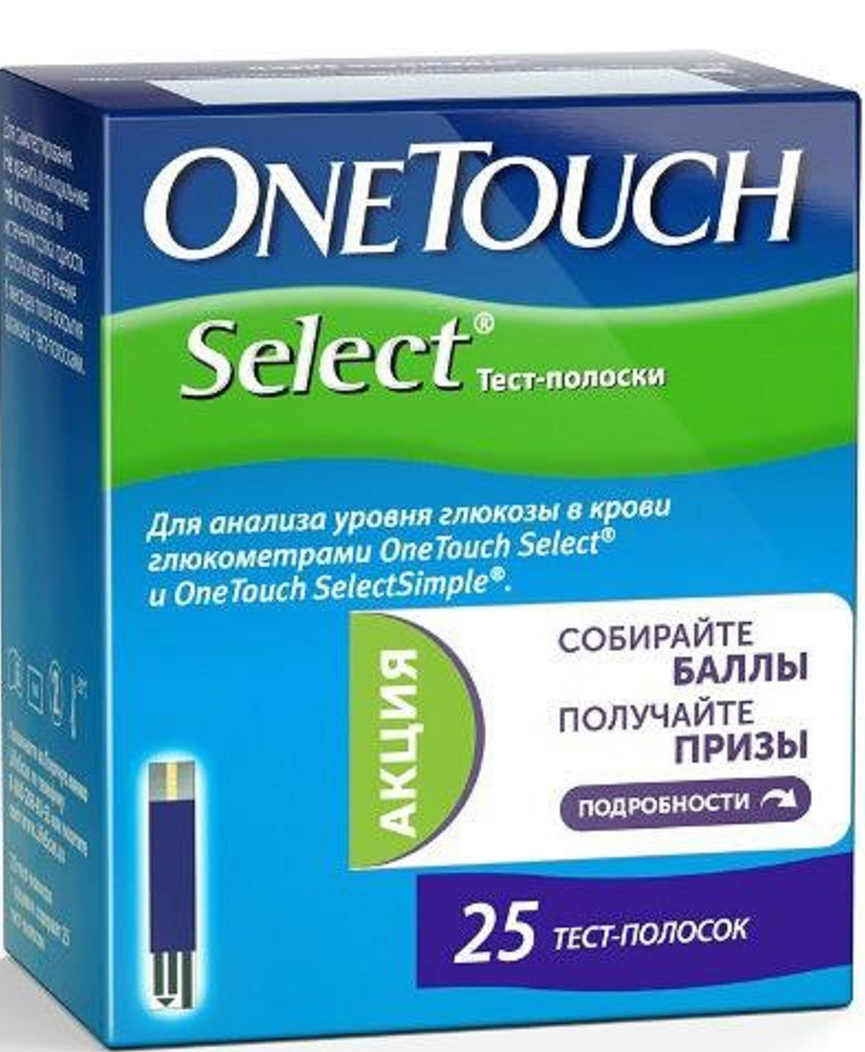 OneTouch Тест-полоски Select №25