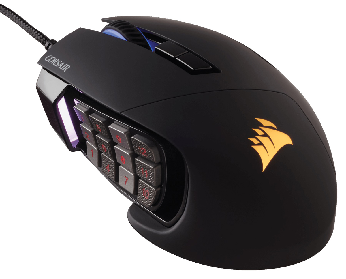 Corsair Gaming Scimitar Pro RGB, Black игровая мышь