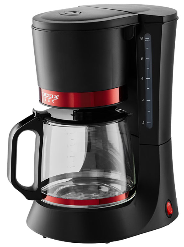 Delta LUX DL-8152, Black Red кофеварка
