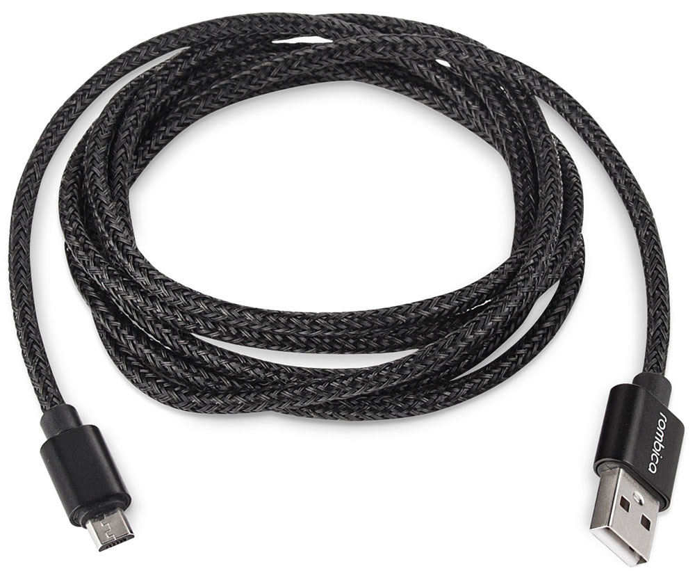 Rombica Digital AB-04, Black кабель USB - micro USB (2 м)
