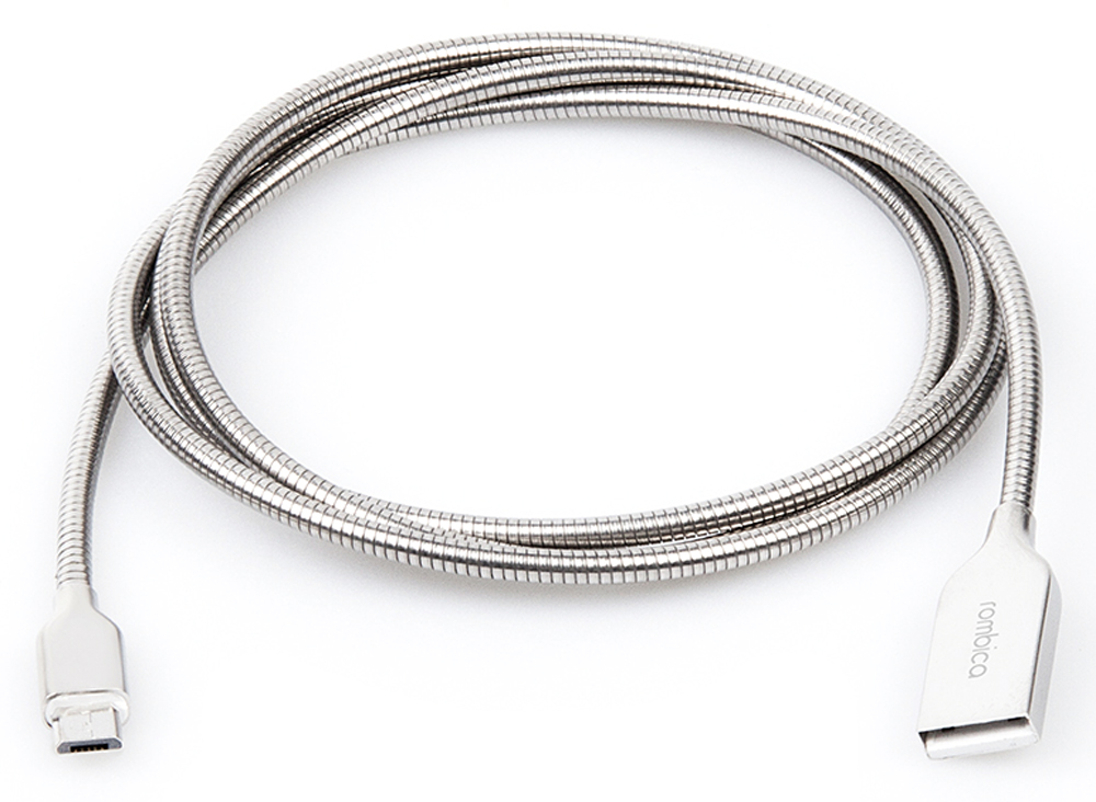 Rombica Digital AS-10, Silver кабель USB - micro USB (1 м)
