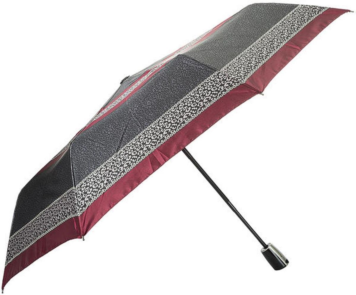 Зонт женский Doppler, автомат, 3 сложения, цвет: бордовый. 7441465CH1