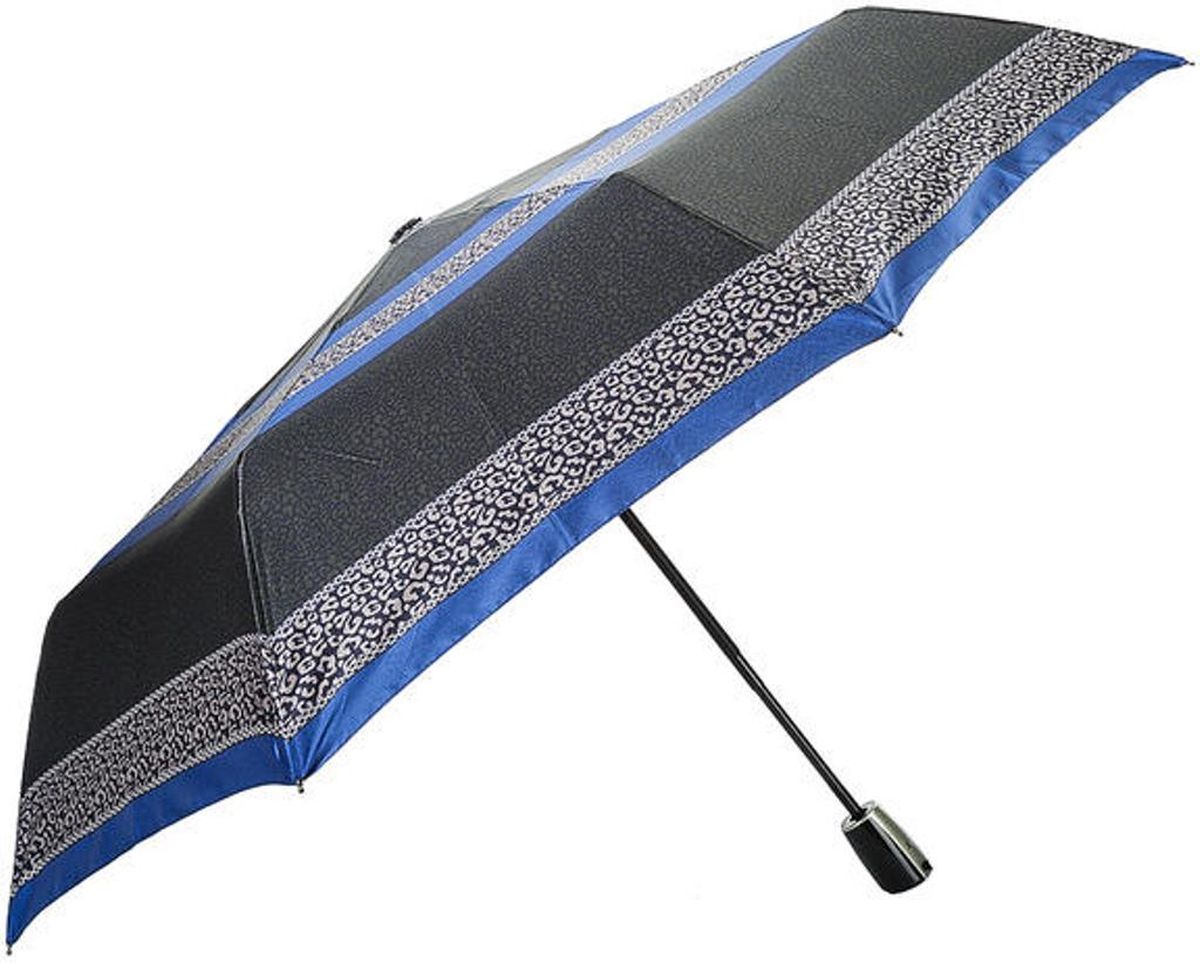 Зонт женский Doppler, автомат, 3 сложения, цвет: синий. 7441465CH4