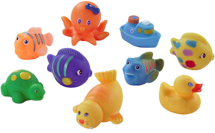 Bampi Игрушка для ванной Люблю купаться Животные 9 предметов