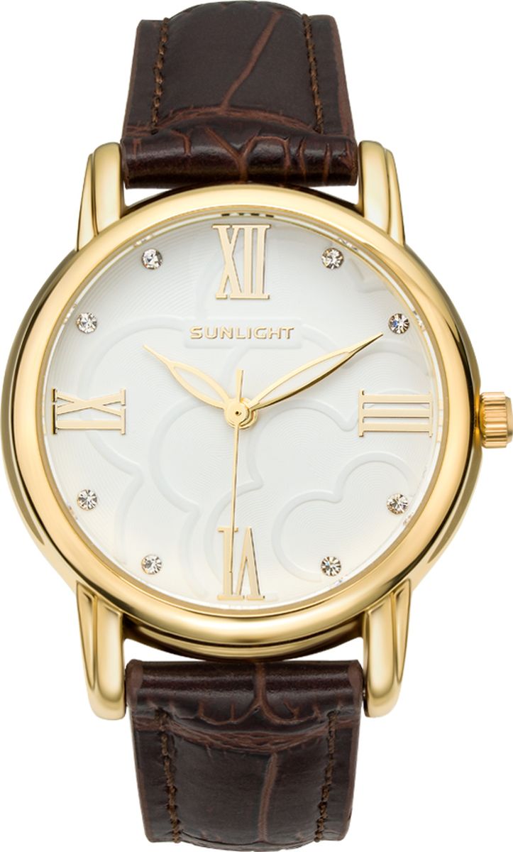 Часы наручные женские Sunlight, цвет: коричневый. 213AGW-01LC