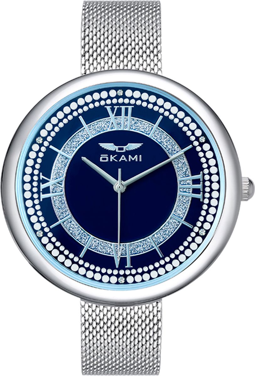 Часы наручные женские Okami, цвет: серебристый. K400ASN-01BM