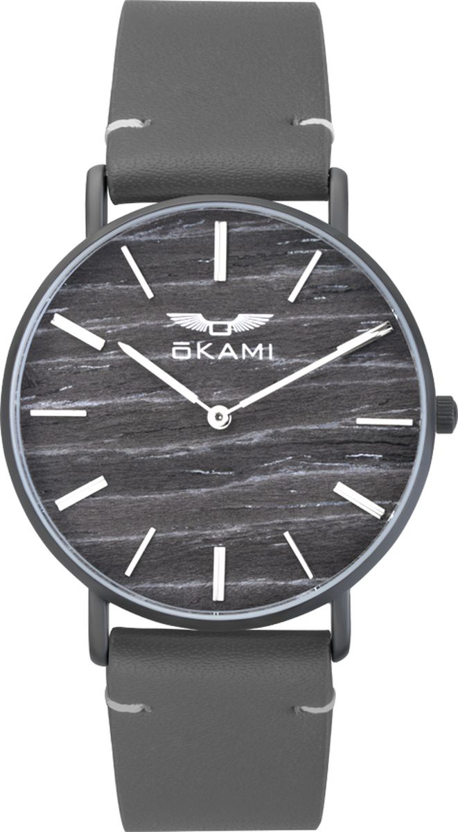 Часы наручные Okami, цвет: серый. K411ASB-01LB