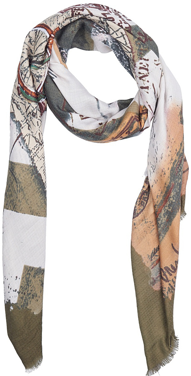Платок женский Fiona Fantozzi, цвет: мультиколор. CS-21708-10. Размер 140 х 140 см