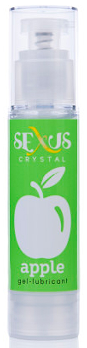 Sexus Lubricant Гель-лубрикант на водной основе с ароматом яблока Crystal Apple, 60 мл