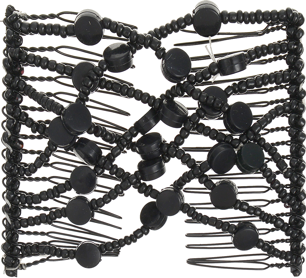 EZ-Combs Заколка Изи-Комбс, одинарная, цвет: черный. ЗИО_круги