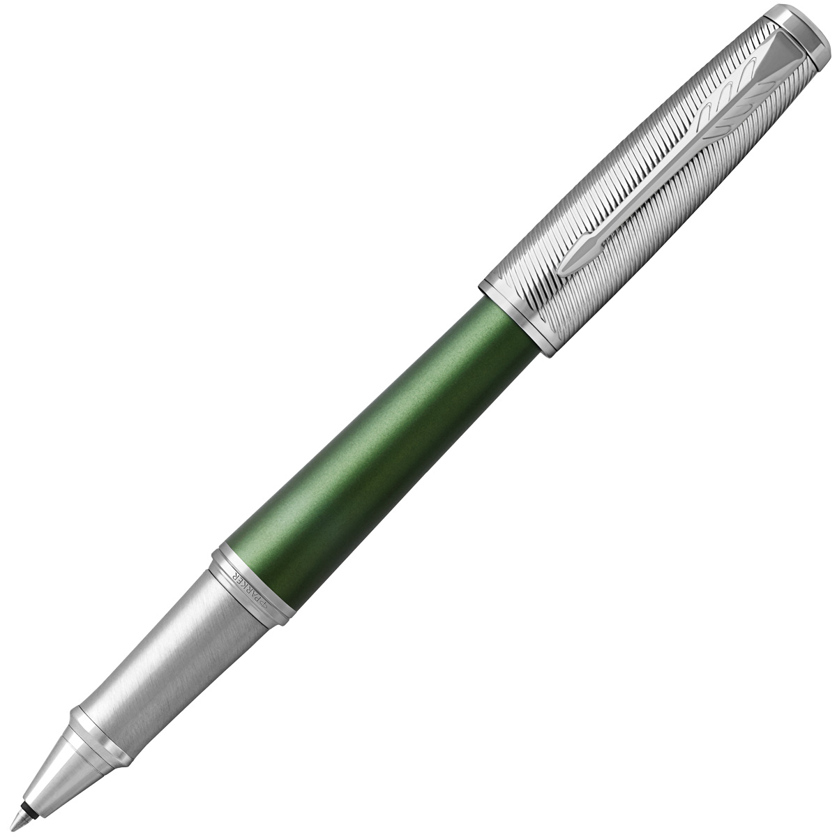 Parker Ручка роллер Urban Premium цвет футляра зеленый цвет чернил черный