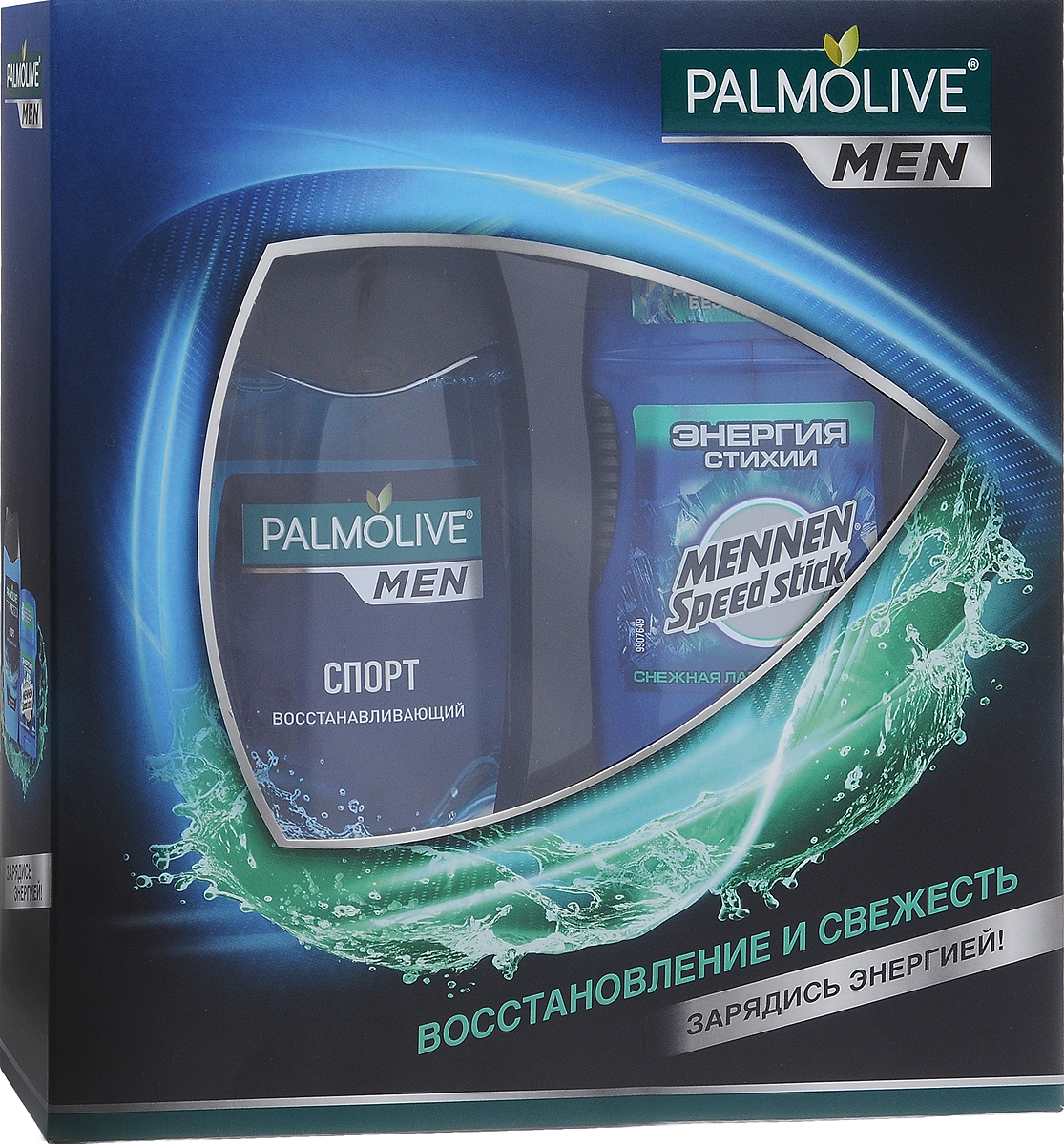 Подарочный набор для мужчин Palmolive Men Восстановление и свежесть в коробке (Гель для душа Palmolive Men 