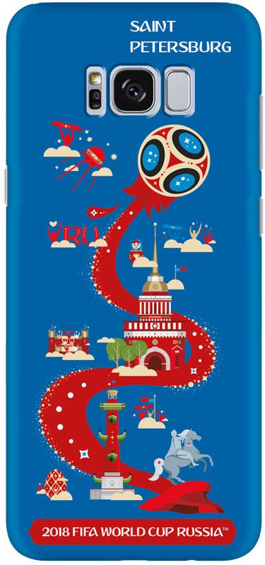 Deppa FIFA Санкт-Петербург чехол для Samsung Galaxy S8, Blue