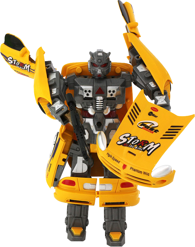 Taiko Кибербот Робот-транформер цвет желтый R0137