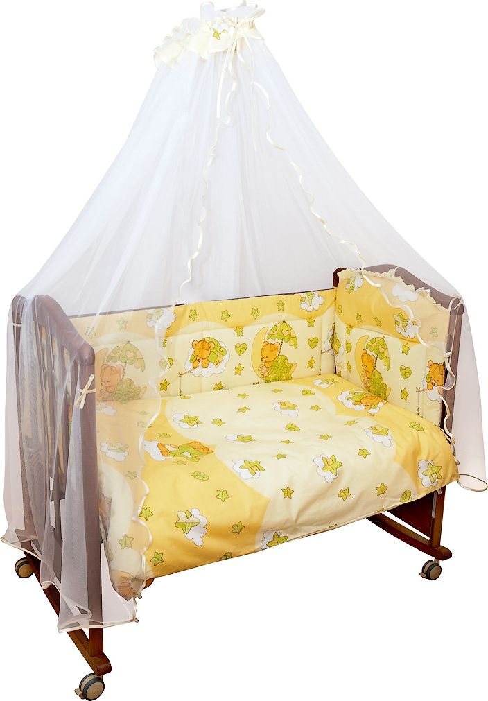 Сонный гномик Комплект белья для новорожденных Мишкин сон цвет желтый 6 предметов