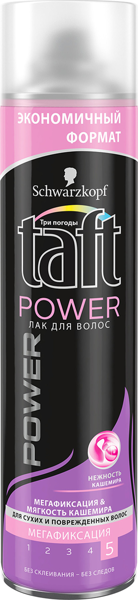 Taft Лак для волос Power Нежность Кашемира мегафиксация,, 350 мл