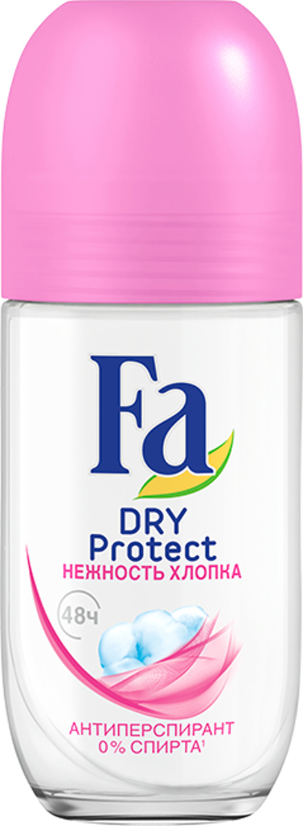 FA Дезодорант-антиперспирант роликовый Dry Protect Нежность хлопка, 50 мл