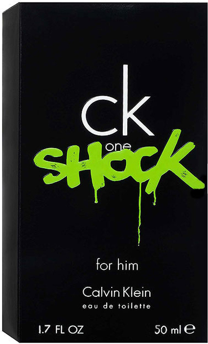 Calvin Klein Туалетная вода One Shock for Him, 50 мл туалетная вода calvin klein one shock for him объем 100 мл вес 100 00