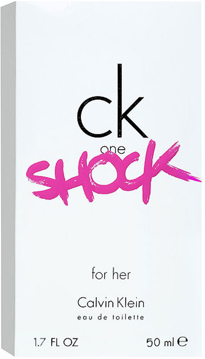 Calvin Klein Туалетная вода One Shock for Her, 50 мл туалетная вода calvin klein one shock for him объем 50 мл вес 100 00