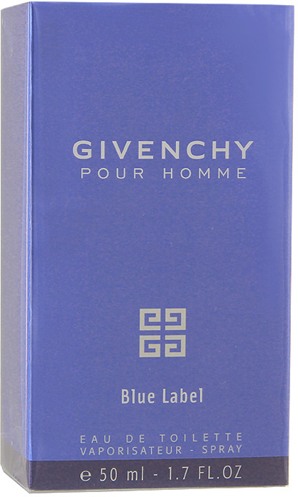 Givenchy POUR HOMME BLUE LABEL Туалетная вода, мужсккая, 50 мл givenchy givenchy gentleman туалетная вода спрей 100 мл