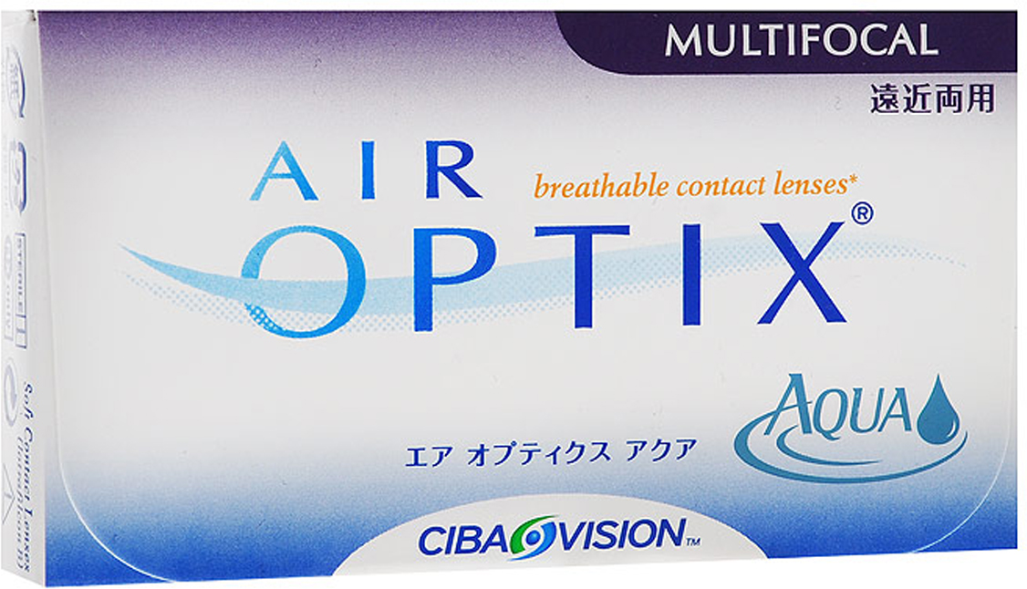 Alcon-CIBA Vision контактные линзы Air Optix Aqua Multifocal (3шт / 8.6 / 14.2 / +5.25 / Low)