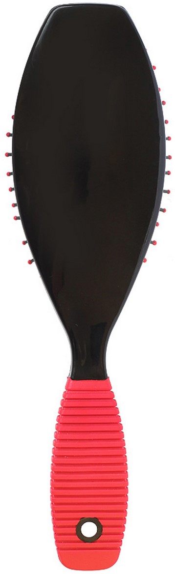 Silva Щетка для волос массажная большая с металлическими зубцами, цвет: черный