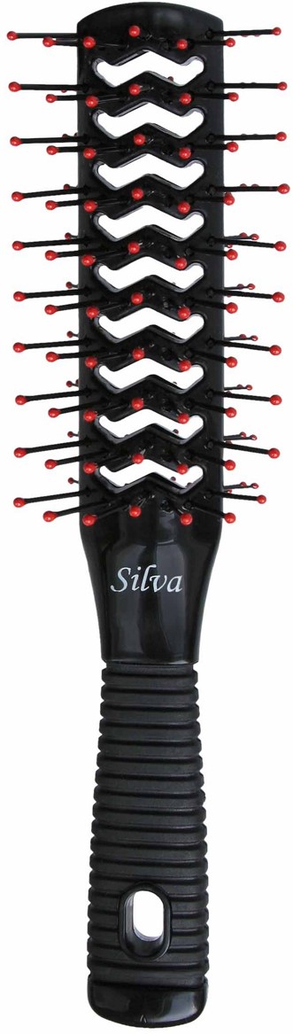 Silva Щетка для волос двухсторонняя, цвет: черный