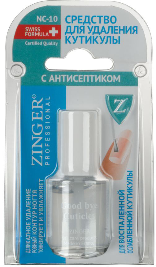 Zinger Средство для удаления кутикулы c антисептиком NC10, 12 мл