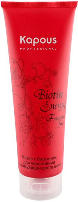 Kapous Маска с биотином для укрепления и стимуляции роста волос Biotin Energy 250 мл