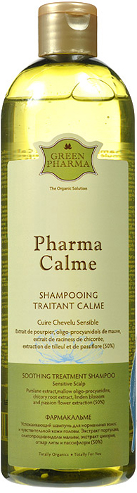 Greenpharma PharmaCalme Шампунь успокаивающий, для нормальных волос и чувствительной кожи головы, 500 мл