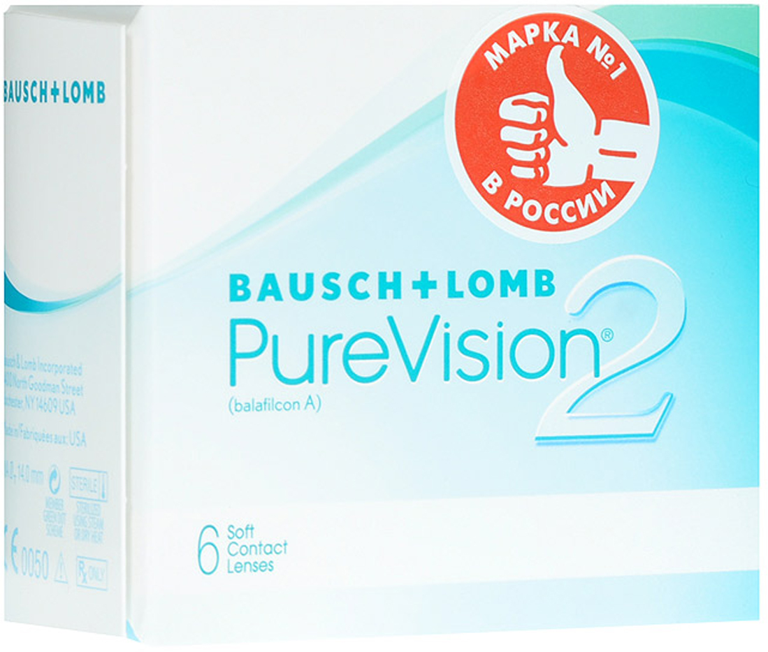 Bausch + Lomb контактные линзы Pure Vision 2 (6шт / 8.6 / - 0.50)