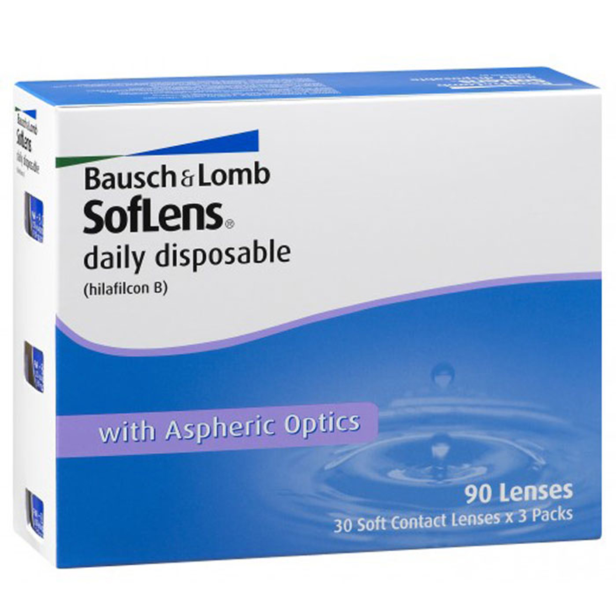 Bausch + Lomb контактные линзы Soflens Daily Disposable (90шт / 8.6 / -5.75)