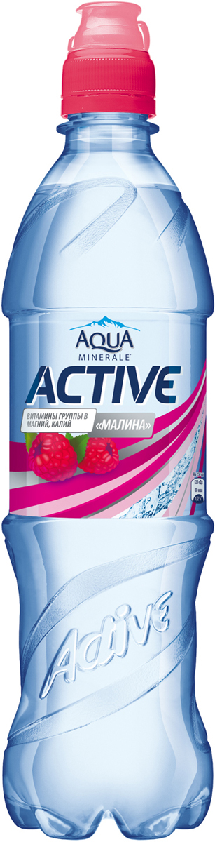 Aqua Minerale Active Малина напиток негазированный, 0,6 л aqua minerale вода газированная питьевая 1 л