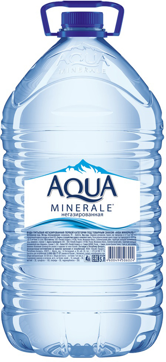 Aqua Minerale вода питьевая негазированная, 5 л aqua minerale вода газированная питьевая 1 л