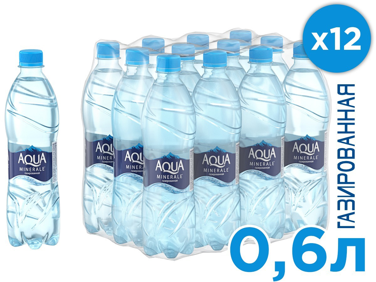 Aqua Minerale вода газированная питьевая, 12 ш т по 0,6 л aqua minerale вода газированная питьевая 1 л