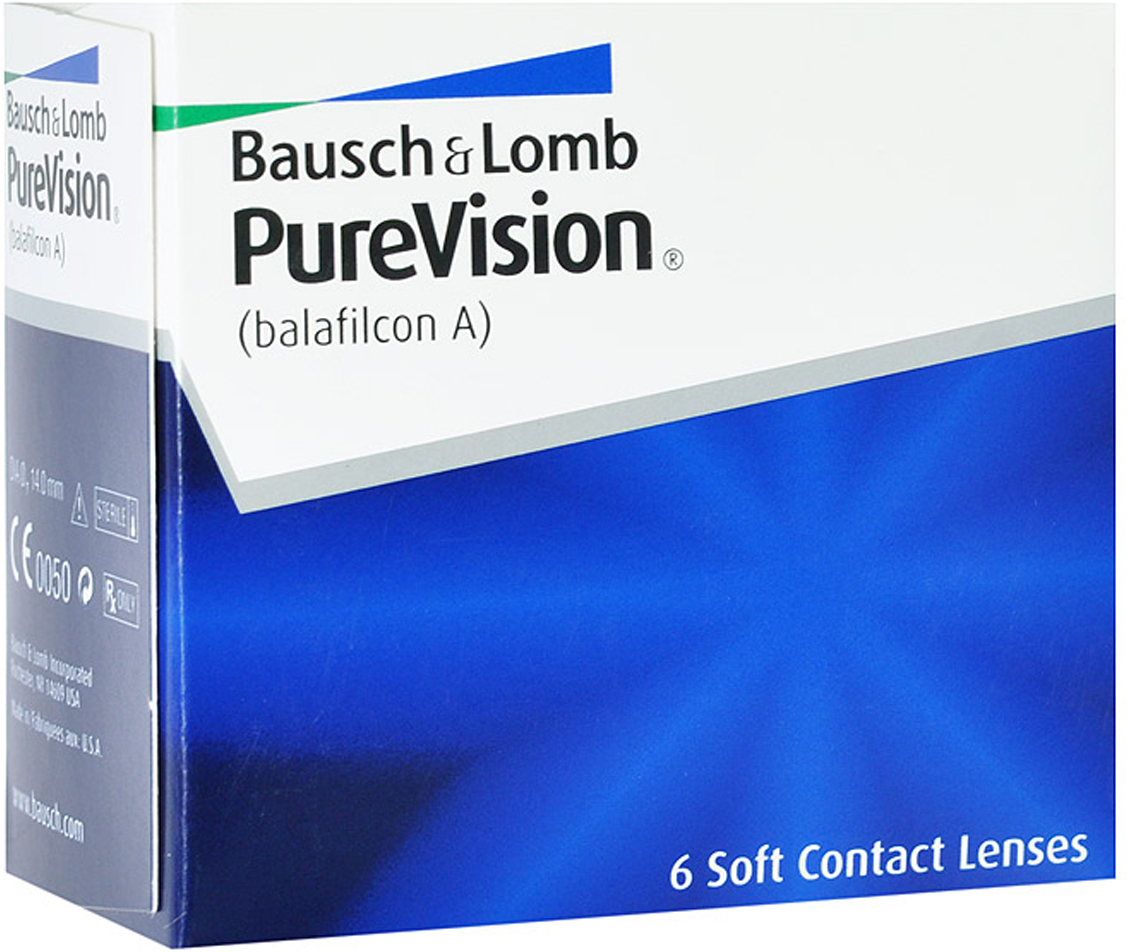 Bausch + Lomb контактные линзы PureVision (6шт / 8.6 / +1.00)
