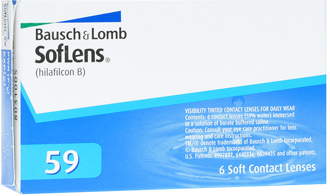 Bausch + Lomb контактные линзы SofLens 59 (6шт / 8.6 / -0.75)