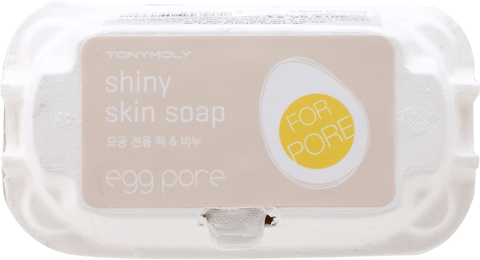 TonyMoly Мыло-маска для чистки пор Egg Pore Shiny Skin Soap, 50г*2шт