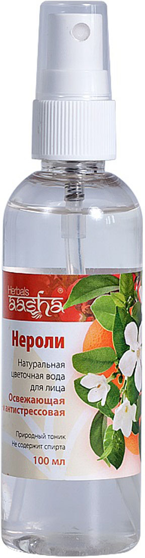 Aasha Herbals Цветочная вода для лица Нероли, 100 мл косметические маски aasha herbals маска для лица подтягивающая