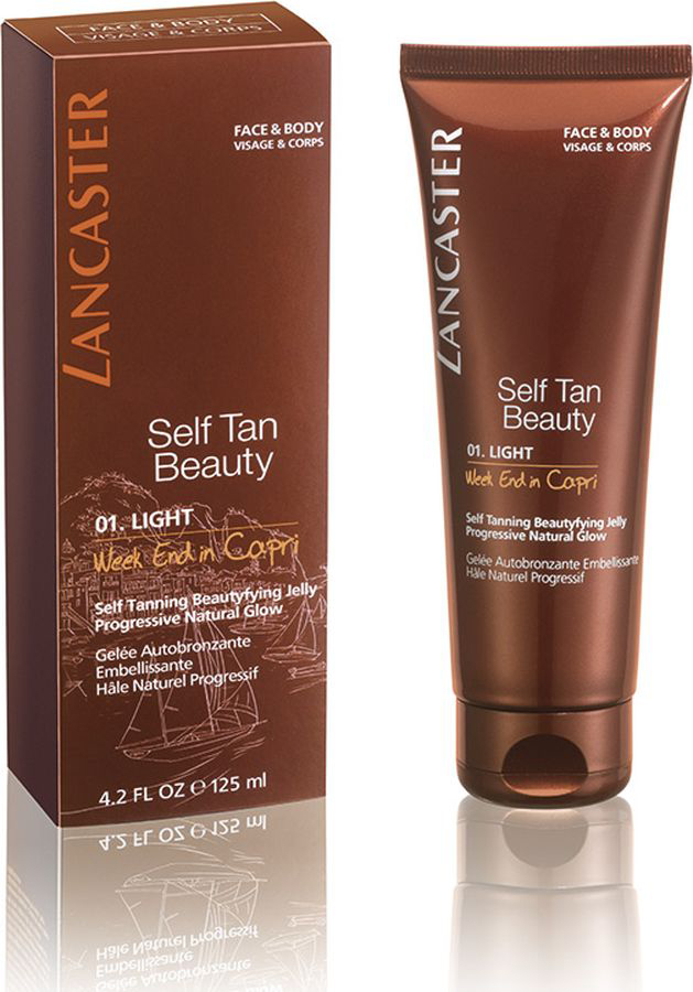Lancaster Self Tan Beauty Желе-автобронзант для постоянного натурального загара оттенок 01 легкий – Выходные на острове капри 125 мл lancaster sun care масло шелковистое для тела для усиления загара spf30 sun care масло шелковистое для тела для усиления загара spf30