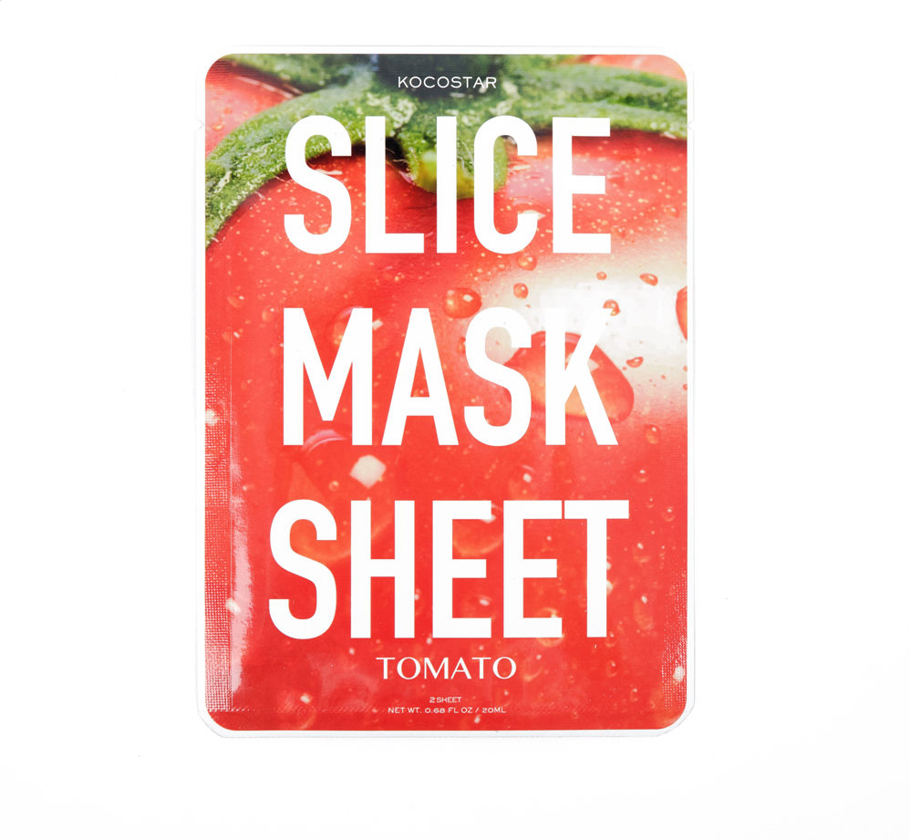 Kocostar Маска-слайс для лица Томат, 20 мл / Slice Mask Sheet (Tomato) тканевые маски и патчи kocostar маска слайс для лица алоэ вера 20мл