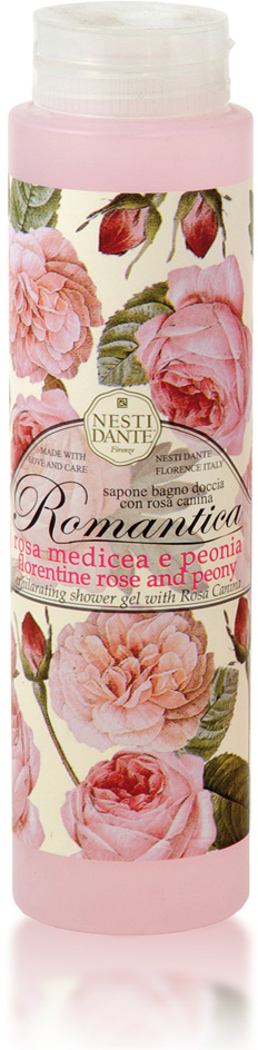 Nesti Dante Гель для душа Romantica. Флорентийская роза и пион, 300 мл гель для душа nesti dante гель для душа