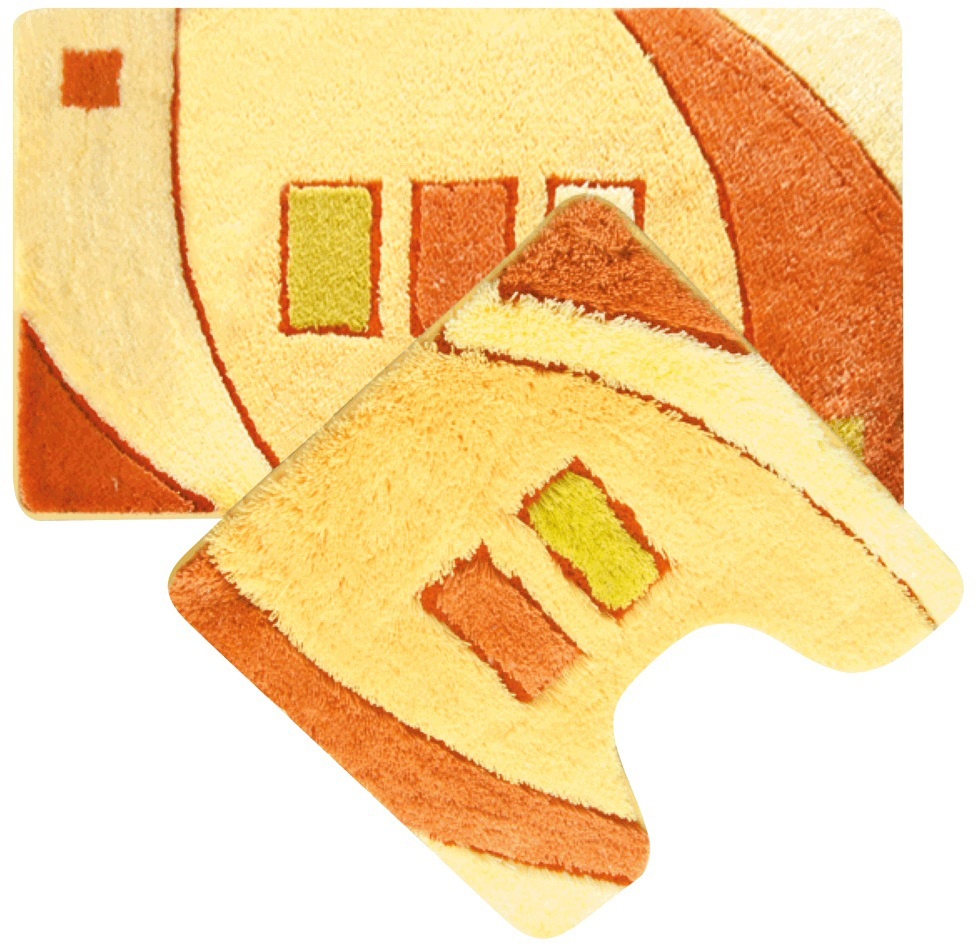 Набор ковриков для ванной Iddis Gold Sands, цвет: бежевый, 50 х 80 см, 50 х 50 см, 2 шт