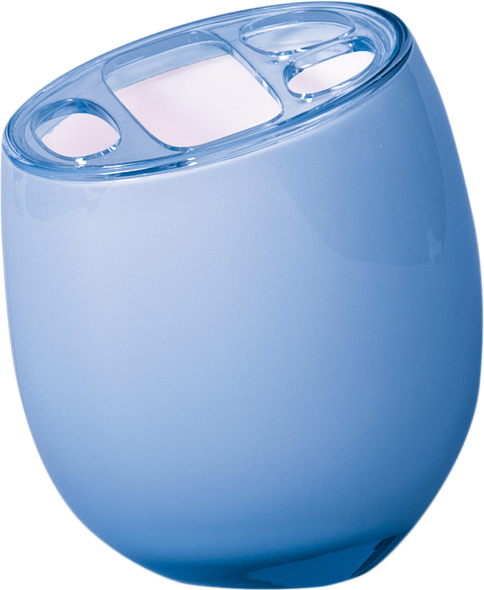 Стакан для зубных щеток "Immanuel Repose Blue", изготовленный из прозрачного акрила голубого цвета, отлично подойдет для вашей ванной комнаты. Стакан оснащен несъемной крышкой с прорезями для зубных щеток и тюбика зубной пасты. Стакан для зубных щеток создаст особую атмосферу уюта и максимального комфорта в ванной. Характеристики:   Материал: пластик, акрил. Размер стакана: 11,5 см х 7 см х 8 см. Артикул: 12257.