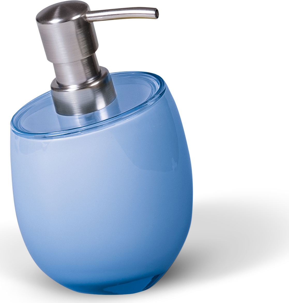 Дозатор для жидкого мыла "Immanuel Repose Blue", изготовленный из прозрачного акрила голубого цвета, отлично подойдет для вашей ванной комнаты. Такой аксессуар очень удобен в использовании, достаточно лишь перелить жидкое мыло в дозатор, а когда необходимо использование мыла, легким нажатием выдавить нужное количество.  Дозатор для жидкого мыла "Immanuel Repose Blue" создаст особую атмосферу уюта и максимального комфорта в ванной. Характеристики:   Материал: пластик, акрил. Размер дозатора: 10 см х 10 см х 16 см. Артикул: 12271.