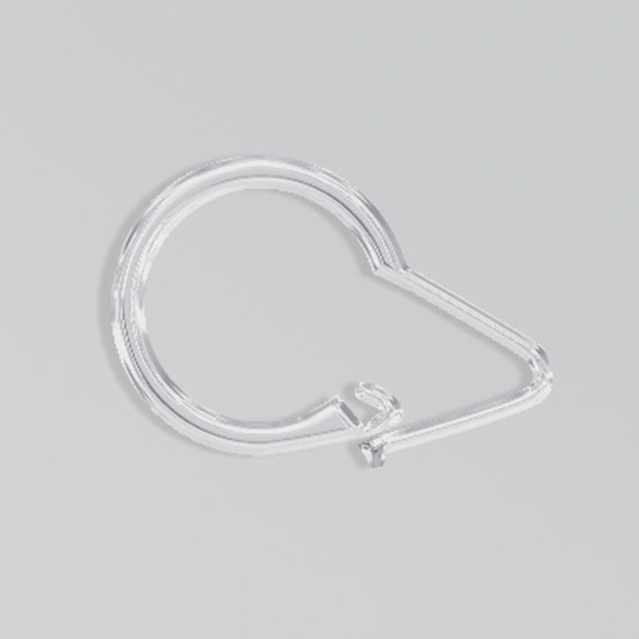 Кольца из прозрачного пластика для шторок Tatkraft 
