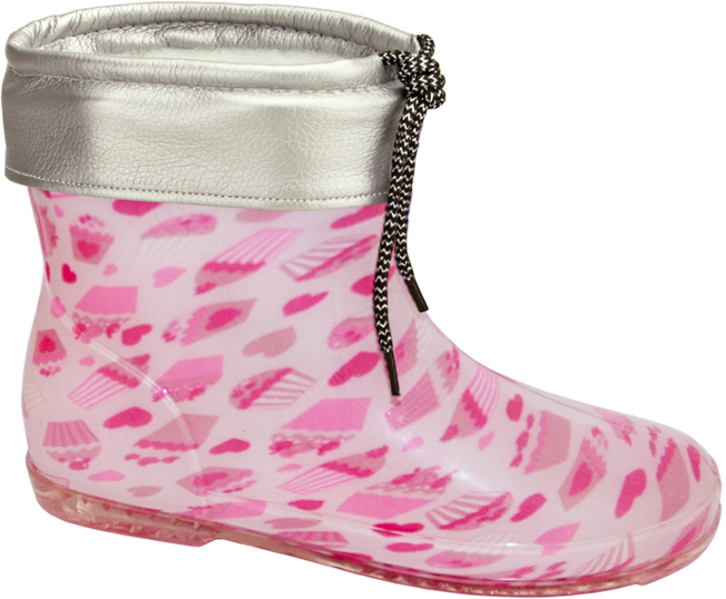 Резиновые сапоги для девочки Брис-Босфор, цвет: розовый. BRK00498-91-65. Размер 25