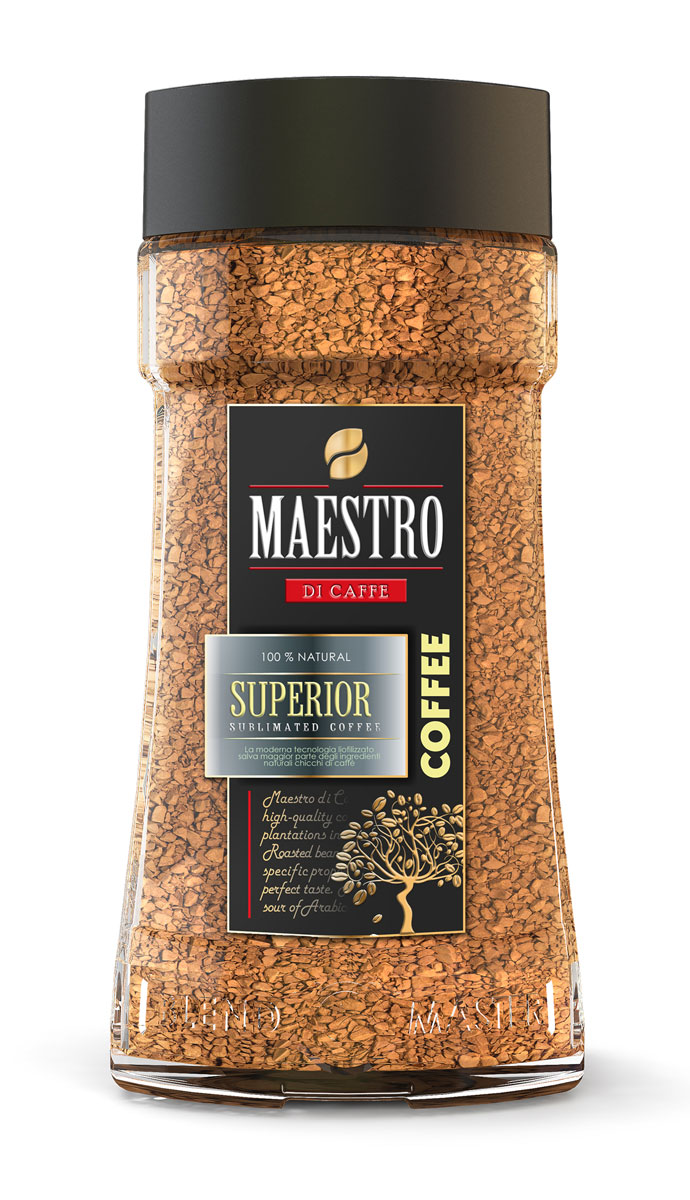 Maestro Di Caffe Superior кофе растворимый сублимированный, 95 г maestro di caffe superior кофе растворимый сублимированный 90 г