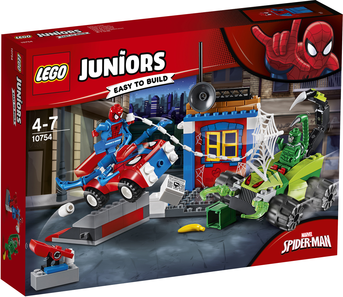 LEGO Juniors Конструктор Решающий бой Человека-паука против Скорпиона 10754
