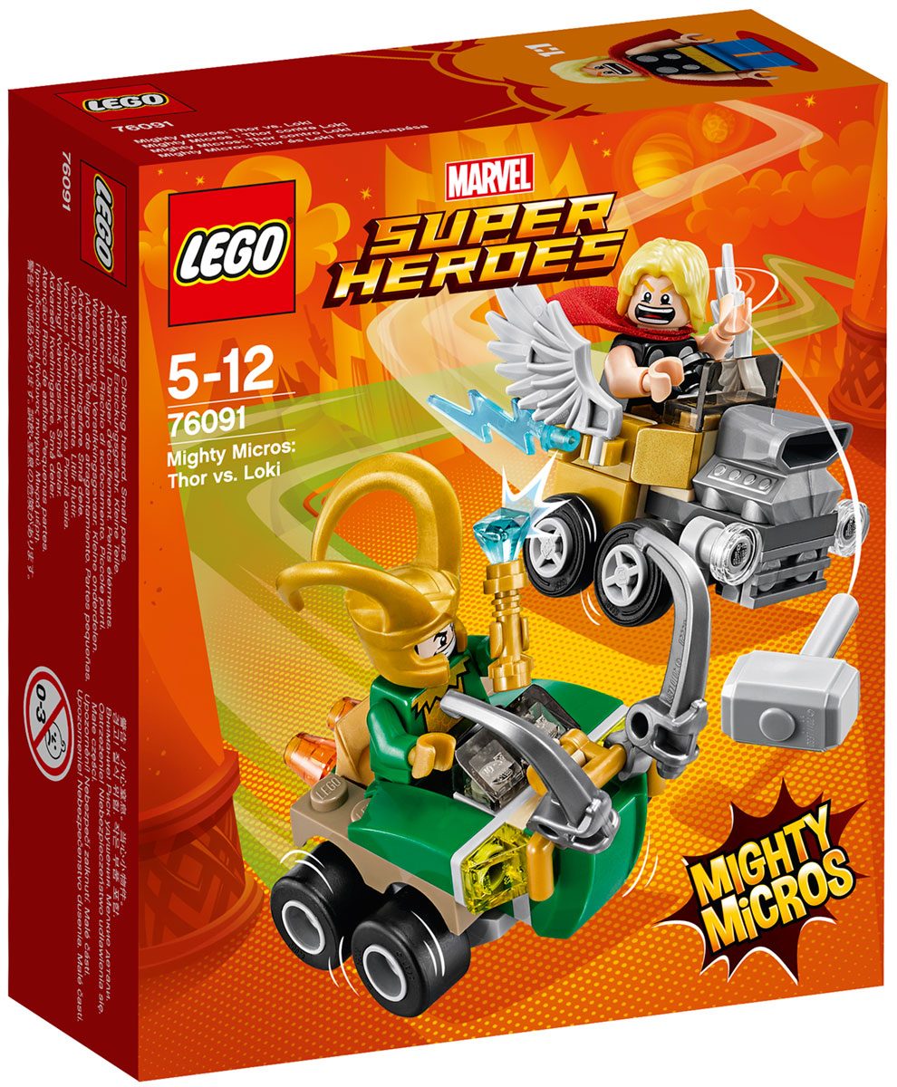 LEGO Super Heroes Конструктор Mighty Micros Тор против Локи 76091